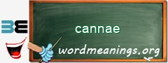 WordMeaning blackboard for cannae